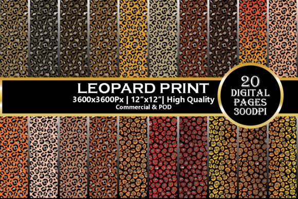 Download Brown &amp; Orange Leopard Print Paper Pack - Leopard Collection