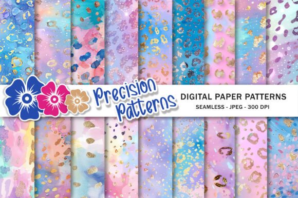 Download Pastel Leopard Print Glitter Background - Leopard Collection