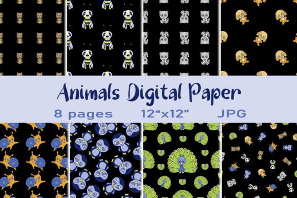 Download 8 Animal Print Digital Papers. - Animal print digital papers Collection