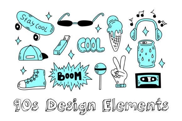 Download 90s Design Elements - Premium Resources