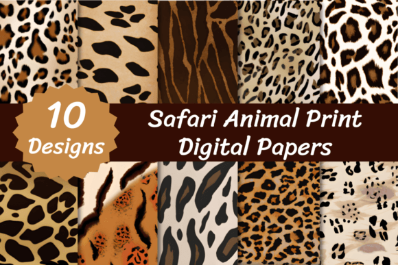 Download Safari Animal Print Digital Papers - Animal print digital papers Collection