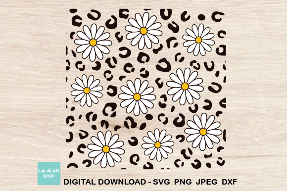 Download Leopard Daisy Seamless Pattern - Leopard Collection
