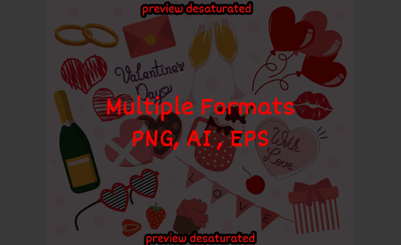 Download Big Collection Design Elements Valentine - Design elements Collection