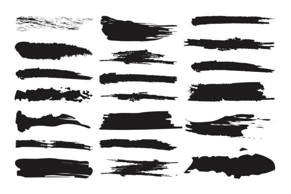 Download Grunge Brush Shape Design Elements - Premium Resources