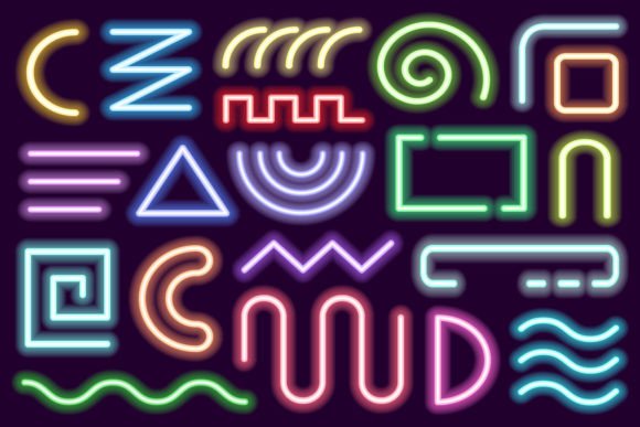 Download Neon Design Elements - Design elements Collection