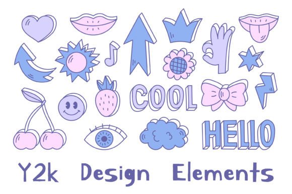 Download Y2k Design Elements - Design elements Collection